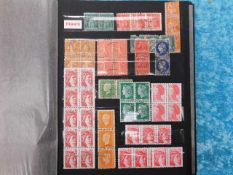 Two European stamp albums with stamps from Spain,
