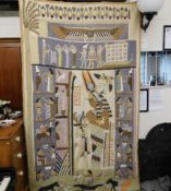 A large 1920's Egyptian linen tapestry. Provenance