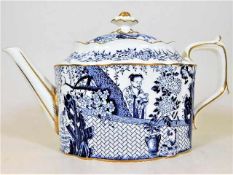 A Royal Crown Derby porcelain teapot with Mikado p