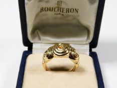 A Boucheron 18ct gold ring 14.4g size S/T