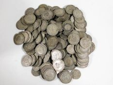 A quantity of silver & part silver coinage approx 1020g