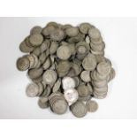 A quantity of silver & part silver coinage approx 1020g