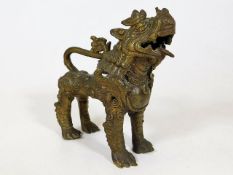 A 20thC. Chinese bronze lion dog, 5in high