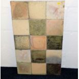 Fifteen St. Ives studio pottery tiles after Bernar