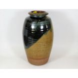 A large Michael Casson studio pottery vase 14in