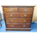 A 19thC. mahogany chest of drawers