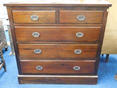 A 19thC. mahogany chest of drawers