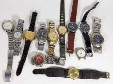 A quantity of mens fashion watches, some a/f