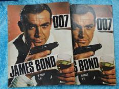 Two 1960's James Bond 007 magazines