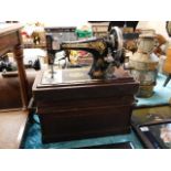 A Victorian Singer sewing machine