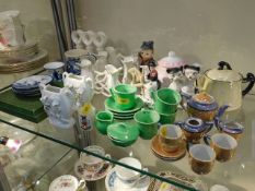 A miniature lustreware set & other china & ceramic