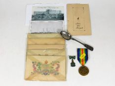 A WW1 medal 74-1 86777 DVR T. J. PETERS A.S.C, a s