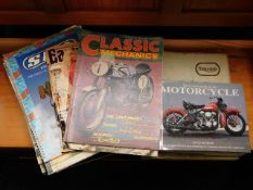 A quantity of motorcycling books & magazines