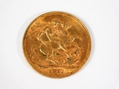 A full gold sovereign 1912