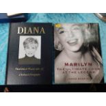 A Marilyn Monroe book twinned with one on Diana