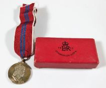 A 1953 Coronation medal with box