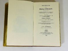Excursions in the County of Cornwall, book by F. W