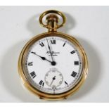 A J. W. Benson gold plated pocket watch runs when