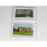 An album collection of postcards of castles, appro