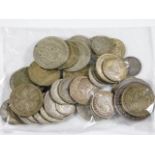 A bagged quantity of pre-1946 UK coinage all EF or