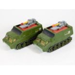 Two Shado 2 Dinky military vehicles