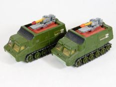 Two Shado 2 Dinky military vehicles