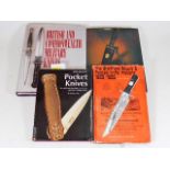 Four collectors books on knives including military