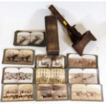 Approx. 23 stereoscope cards including Underwood &