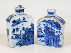 Two 18thC. Nanking Chinese tea caddies, some minor