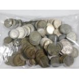 A bagged quantity of pre-1946 UK coinage approx. 1
