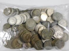 A bagged quantity of pre-1946 UK coinage approx. 1