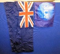 A small yacht flag with union jack 3ft x 18in & on