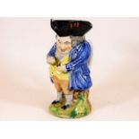 An early 20thC. Staffordshire toby jug depicting m