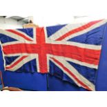 A large Union Jack flag 8ft 4in x 4ft 2in, couple