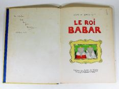Le Roi Babar, book by Jean De Brunhoff 1933 editio