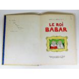 Le Roi Babar, book by Jean De Brunhoff 1933 editio