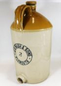 A large flagon with tap hole J. O. Nash & Sons Ply