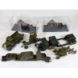 A quantity of military related diecast models incl