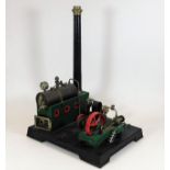 A stationary steam engine