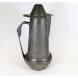Pewter Lidded Jug by Joseph Maria Olbrich, made by