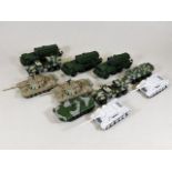 A quantity of military related diecast models