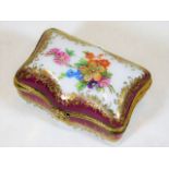 A small Limoges porcelain trinket box