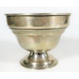 A small silver footed bonbon dish