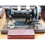 A Victorian Bradbury's Family sewing machine with