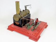 A Mamod stationary steam engine