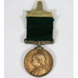 A Queen Victoria medal for Long Service In Volunte