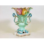 A 19thC. Coalport Coalbrookdale vase with relief f