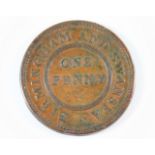 Birmingham & Swansea One Penny Rose Copper Company
