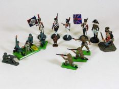 A quantity of military related diecast figurative