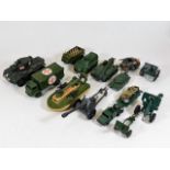 A quantity of military related diecast models incl